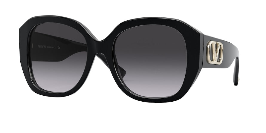 Valentino VA4079F Square Sunglasses  50018G-BLACK 56-19-140 - Color Map black