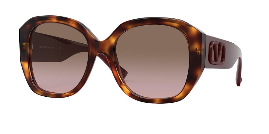 Valentino VA4079 Square Sunglasses  501114-HAVANA 56-19-140 - Color Map brown
