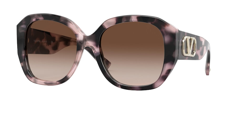 Valentino VA4079 Square Sunglasses  506713-PINK HAVANA 56-19-140 - Color Map pink