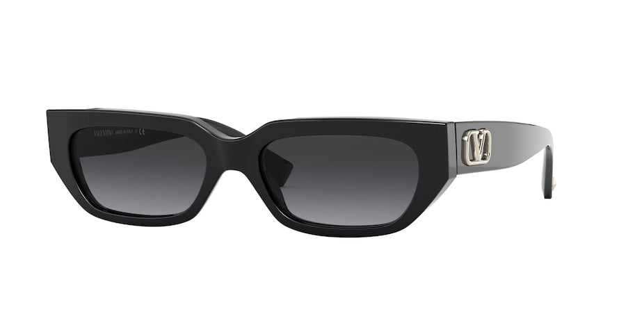Valentino VA4080 Rectangle Sunglasses  50018G-BLACK 53-17-140 - Color Map black