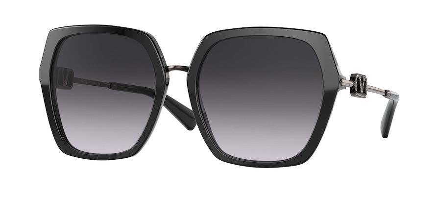 Valentino VA4081 Irregular Sunglasses  50018G-BLACK 57-18-140 - Color Map black