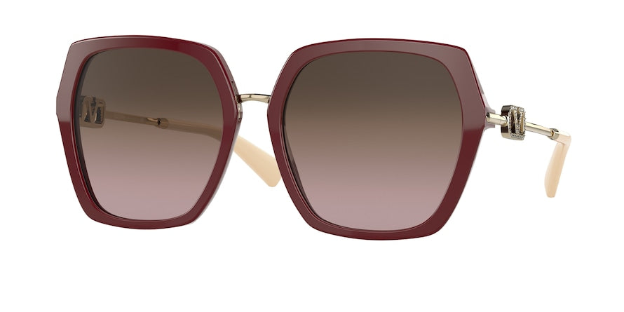 Valentino VA4081 Irregular Sunglasses  513914-BORDEAUX 57-18-140 - Color Map bordeaux