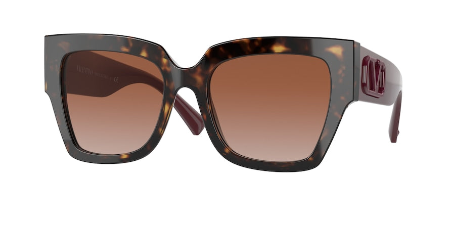 Valentino VA4082 Square Sunglasses  500213-HAVANA 54-19-140 - Color Map brown