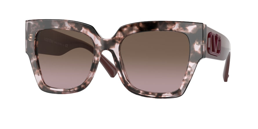 Valentino VA4082 Square Sunglasses  509814-HAVANA PINK 54-19-140 - Color Map pink