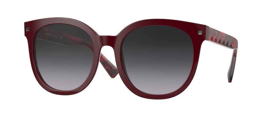 Valentino VA4083F Round Sunglasses  51398G-BORDEAUX 57-20-150 - Color Map bordeaux