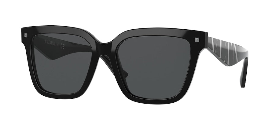 Valentino VA4084F Square Sunglasses  500187-BLACK 55-18-145 - Color Map black