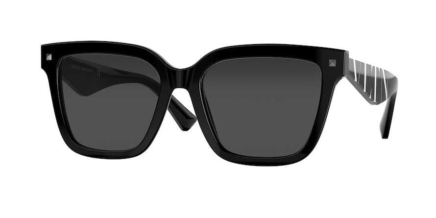 Valentino VA4084 Square Sunglasses  500187-BLACK 55-18-140 - Color Map black