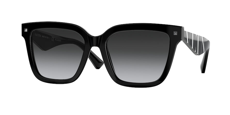 Valentino VA4084 Square Sunglasses  5001T3-BLACK 55-18-140 - Color Map black