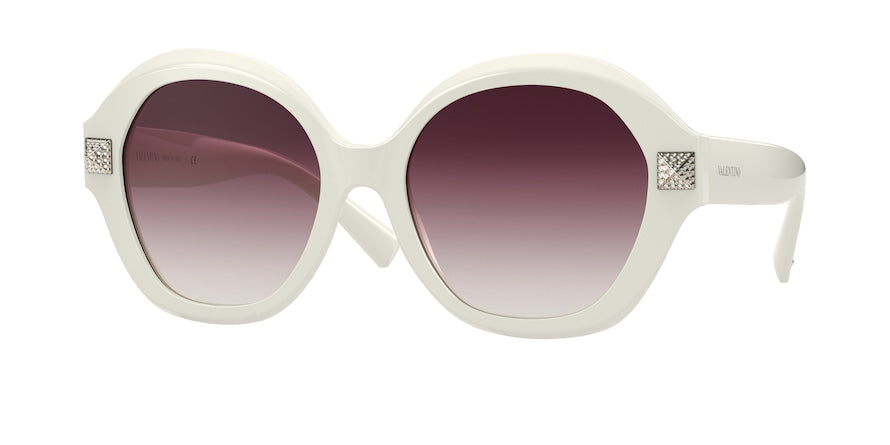 Valentino VA4086F Rectangle Sunglasses  51188H-IVORY 56-18-140 - Color Map ivory