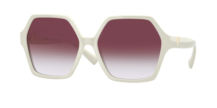 Valentino VA4088 Irregular Sunglasses  51188H-IVORY 58-16-140 - Color Map ivory