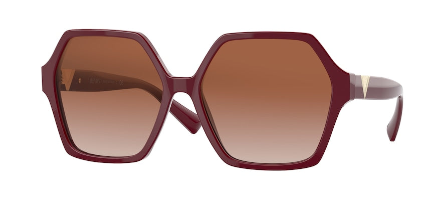 Valentino VA4088 Irregular Sunglasses  513913-BORDEAUX 58-16-140 - Color Map bordeaux