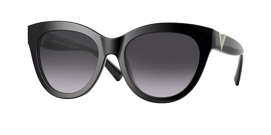 Valentino VA4089F Cat Eye Sunglasses  50018G-BLACK 56-18-140 - Color Map black