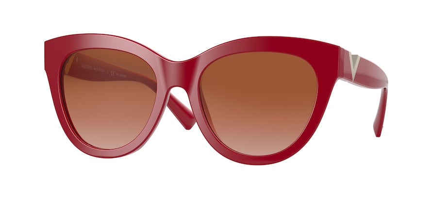 Valentino VA4089F Cat Eye Sunglasses  511013-RED 56-18-140 - Color Map red