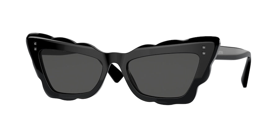 Valentino VA4092 Cat Eye Sunglasses  500187-BLACK 53-17-140 - Color Map black