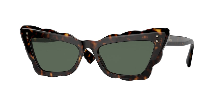 Valentino VA4092 Cat Eye Sunglasses  500271-HAVANA 53-17-140 - Color Map brown