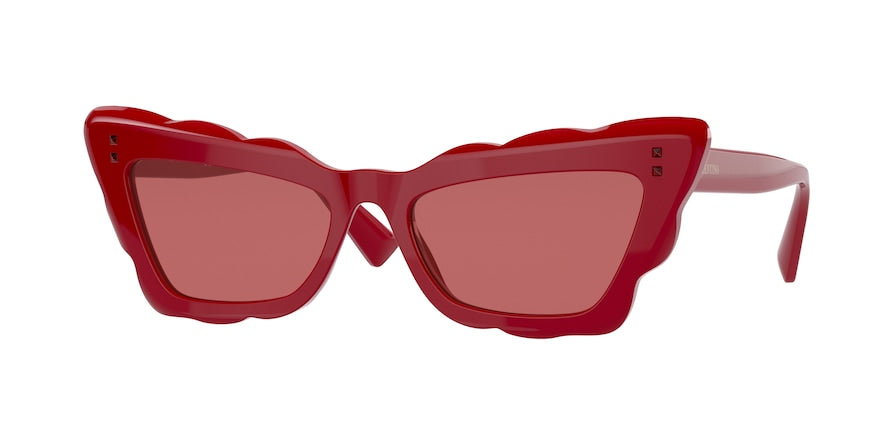 Valentino VA4092 Cat Eye Sunglasses  511084-RED 53-17-140 - Color Map red