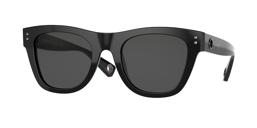 Valentino VA4093F Square Sunglasses  500187-BLACK 52-22-140 - Color Map black