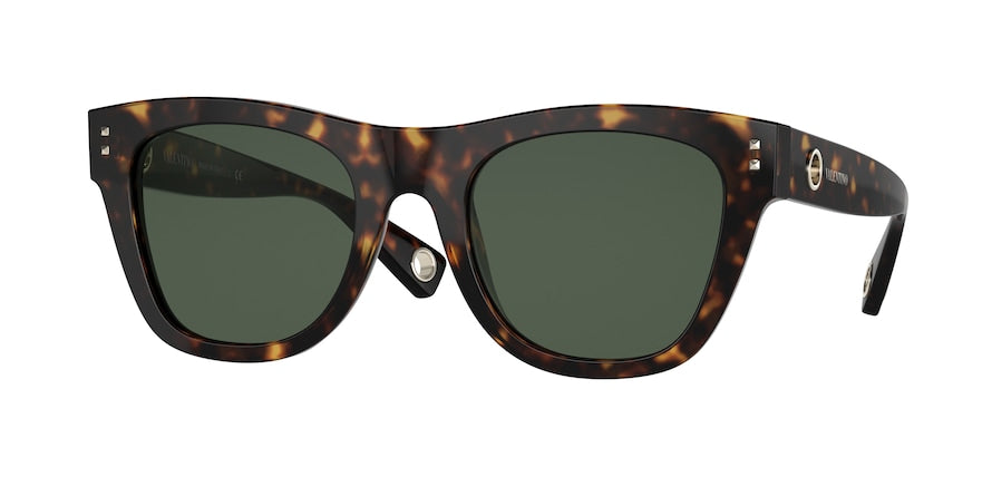 Valentino VA4093F Square Sunglasses  500271-HAVANA 52-22-140 - Color Map brown