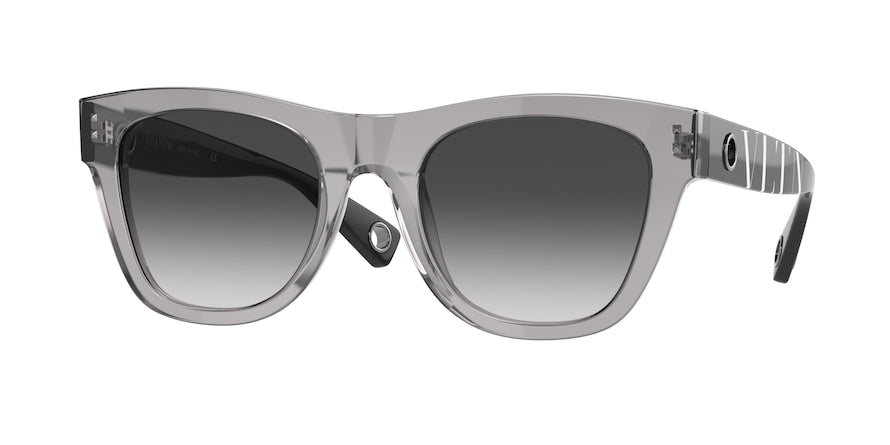 Valentino VA4093 Square Sunglasses  51758G-TRANSPARENT GREY 52-22-140 - Color Map grey