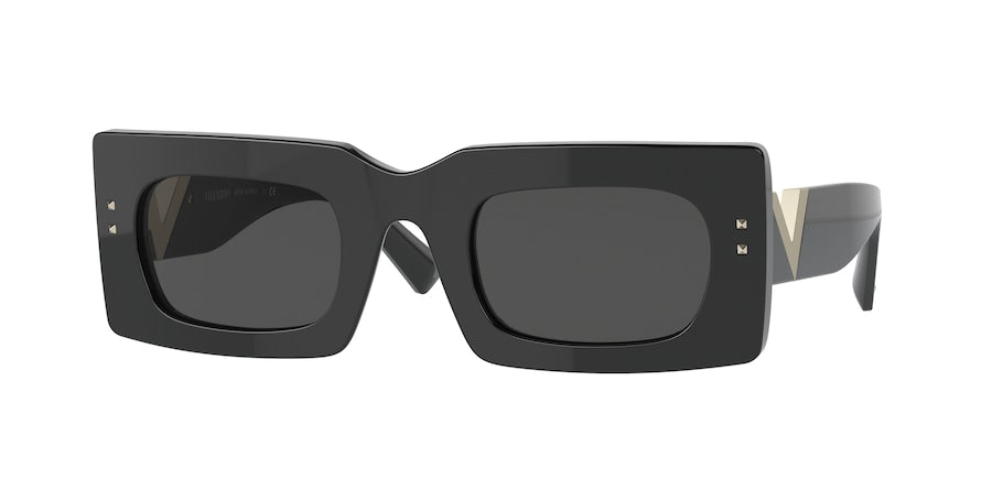 Valentino VA4094 Rectangle Sunglasses  500187-BLACK 49-26-140 - Color Map black