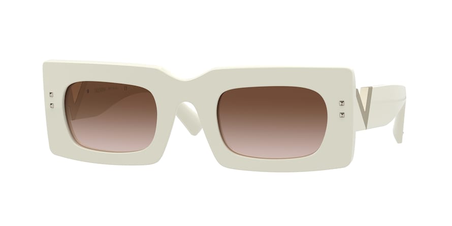 Valentino VA4094 Rectangle Sunglasses  511813-IVORY 49-26-140 - Color Map ivory