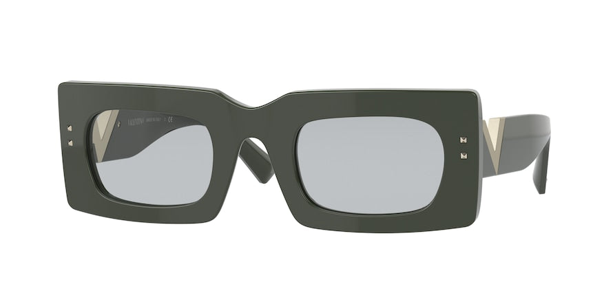 Valentino VA4094 Rectangle Sunglasses  517687-GREEN 49-26-140 - Color Map green