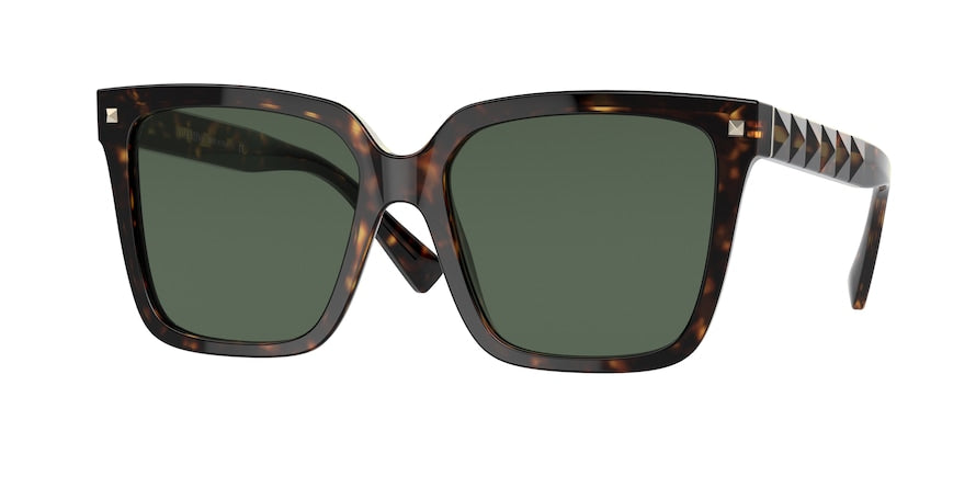 Valentino VA4098F Square Sunglasses  500271-HAVANA 55-17-145 - Color Map brown