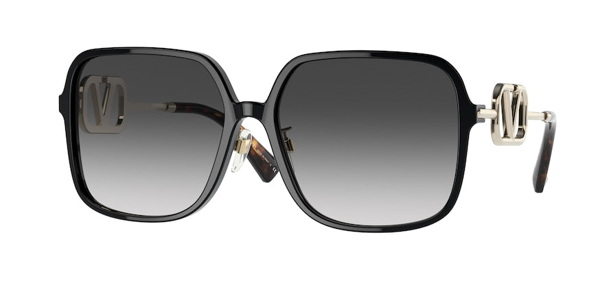 Valentino VA4101F Square Sunglasses  50018G-BLACK 59-16-145 - Color Map black