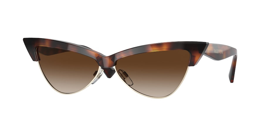 Valentino VA4102 Cat Eye Sunglasses  501113-HAVANA 57-12-140 - Color Map brown
