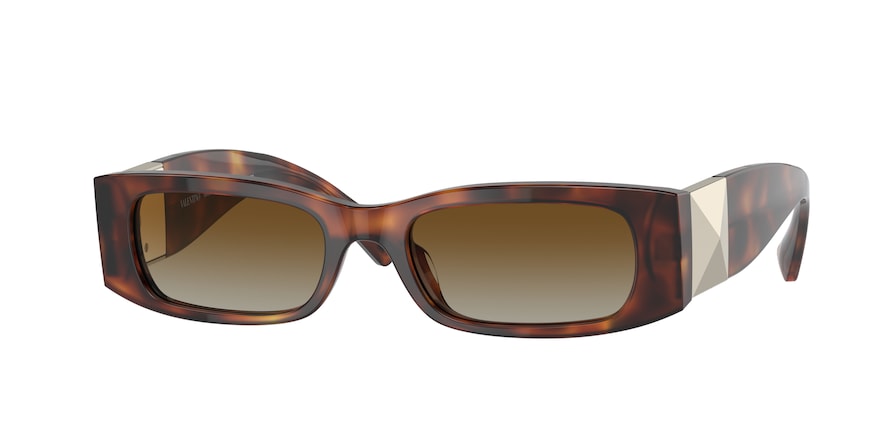 Valentino VA4105 Rectangle Sunglasses  5011T5-HAVANA 51-18-140 - Color Map brown