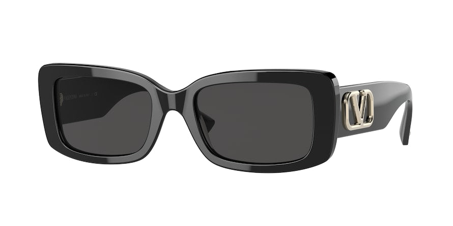 Valentino VA4108 Rectangle Sunglasses  500187-BLACK 53-19-140 - Color Map black