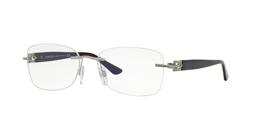 Versace VE1225B Butterfly Eyeglasses  1000-SILVER 51-16-135 - Color Map silver