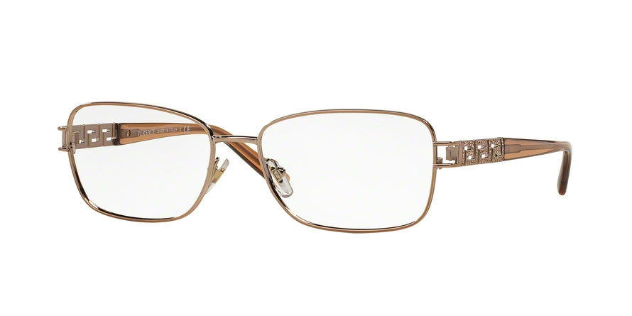 Versace VE1229B Rectangle Eyeglasses  1052-COPPER 55-16-140 - Color Map bronze/copper