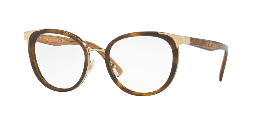 Versace VE1249 Phantos Eyeglasses  1411-HAVANA 52-18-140 - Color Map brown