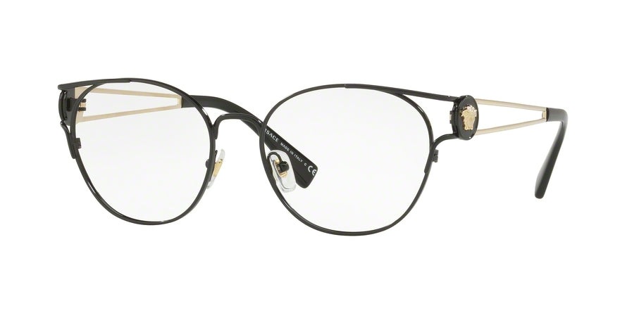 Versace VE1250 Phantos Eyeglasses  1009-BLACK 52-17-140 - Color Map black