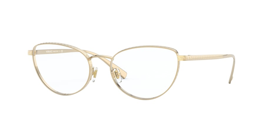 Versace VE1266 Cat Eye Eyeglasses  1002-GOLD 54-17-140 - Color Map gold
