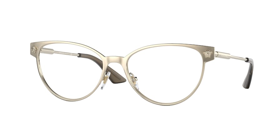 Versace VE1277 Phantos Eyeglasses  1252-PALE GOLD 54-17-140 - Color Map gold