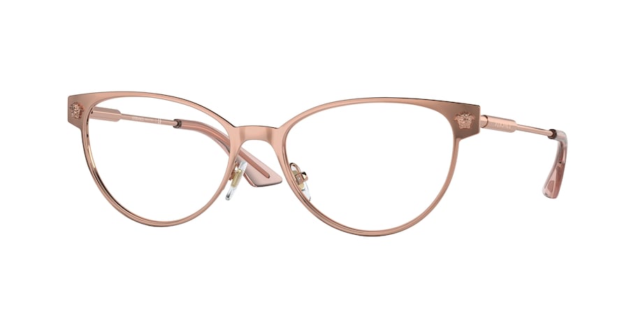 Versace VE1277 Phantos Eyeglasses  1412-ROSE GOLD 54-17-140 - Color Map pink