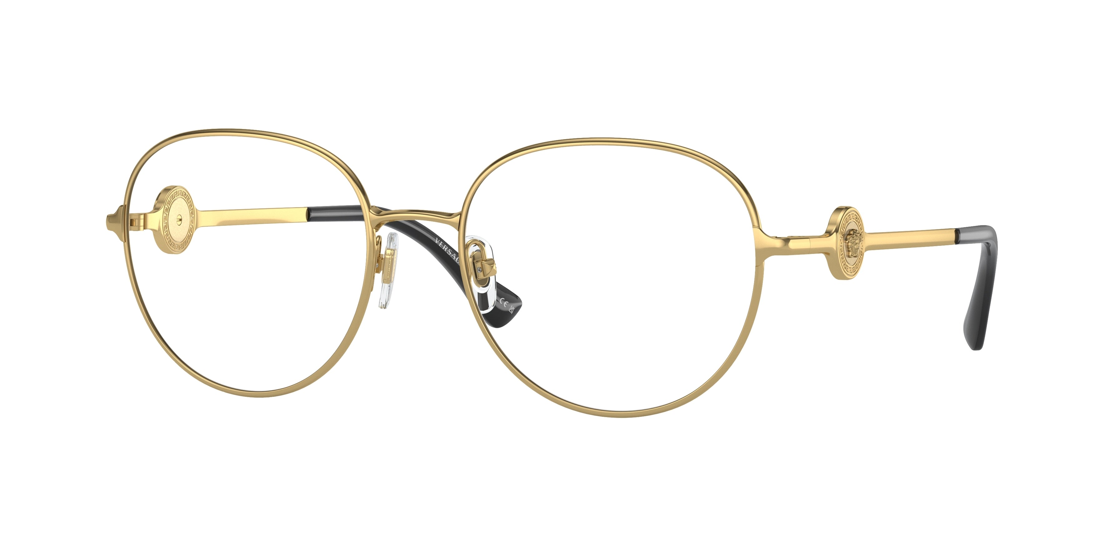 Versace VE1288 Oval Eyeglasses  1002-Gold 54-140-18 - Color Map Gold