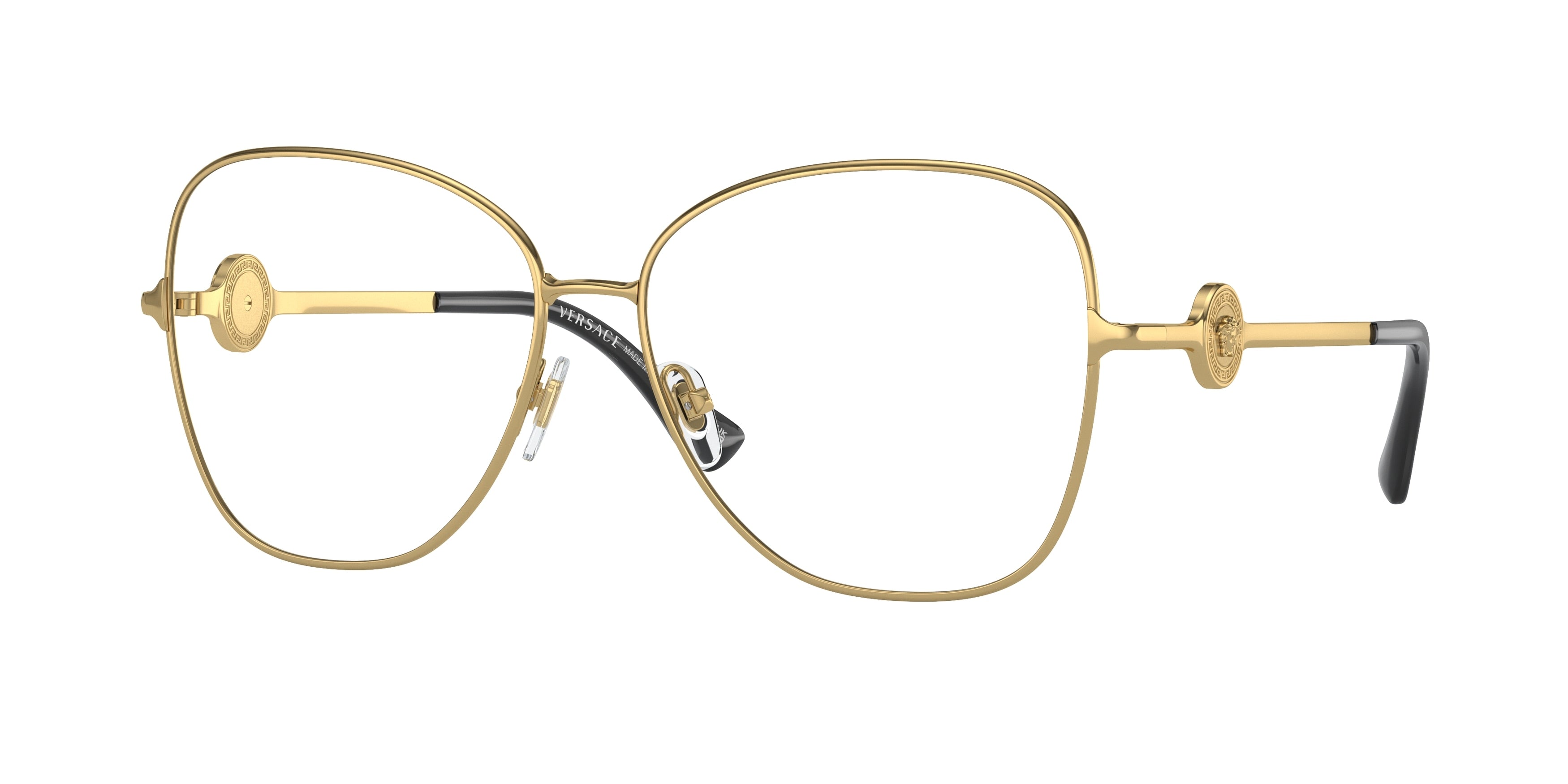 Versace VE1289 Butterfly Eyeglasses  1002-Gold 57-140-14 - Color Map Gold