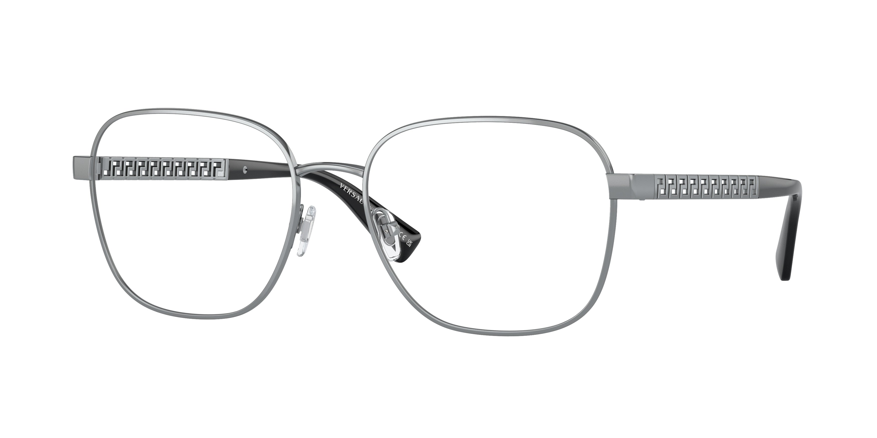 Versace VE1290 Phantos Eyeglasses  1001-Gunmetal 56-145-17 - Color Map Grey