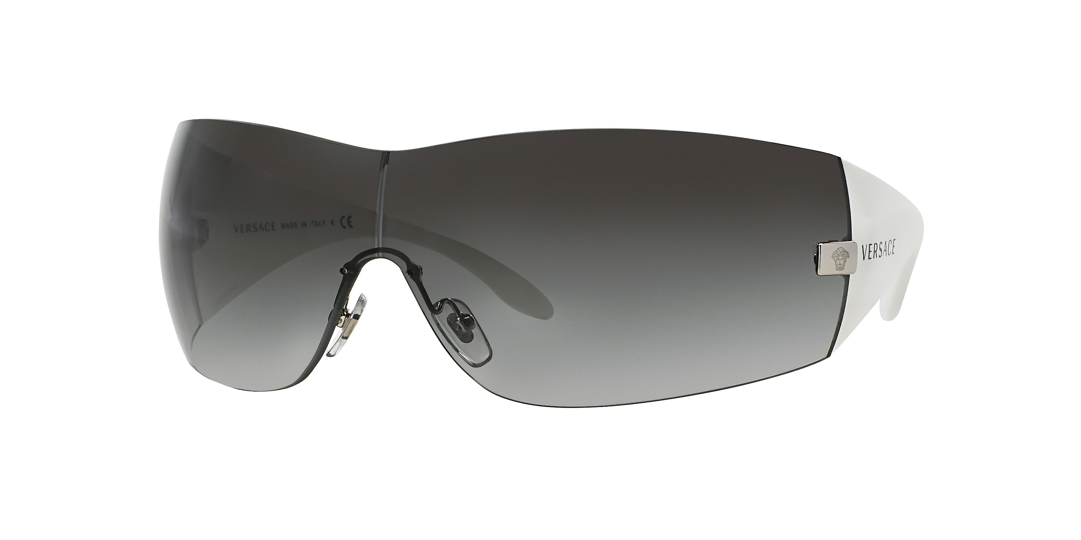 Versace VE2054 Square Sunglasses  10008G-Silver 41-115-141 - Color Map Silver