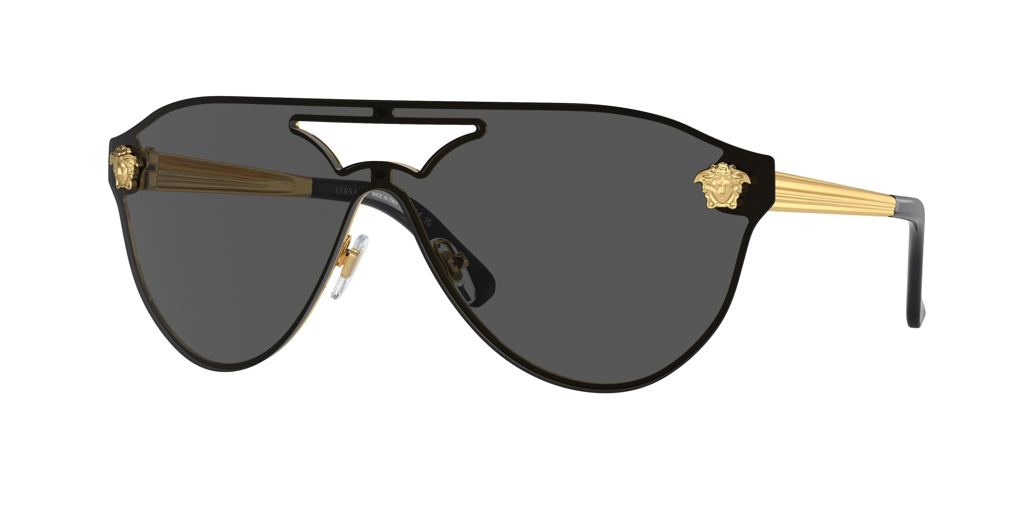 Versace VE2161 Pilot Sunglasses  100287-Gold 42-140-142 - Color Map Gold