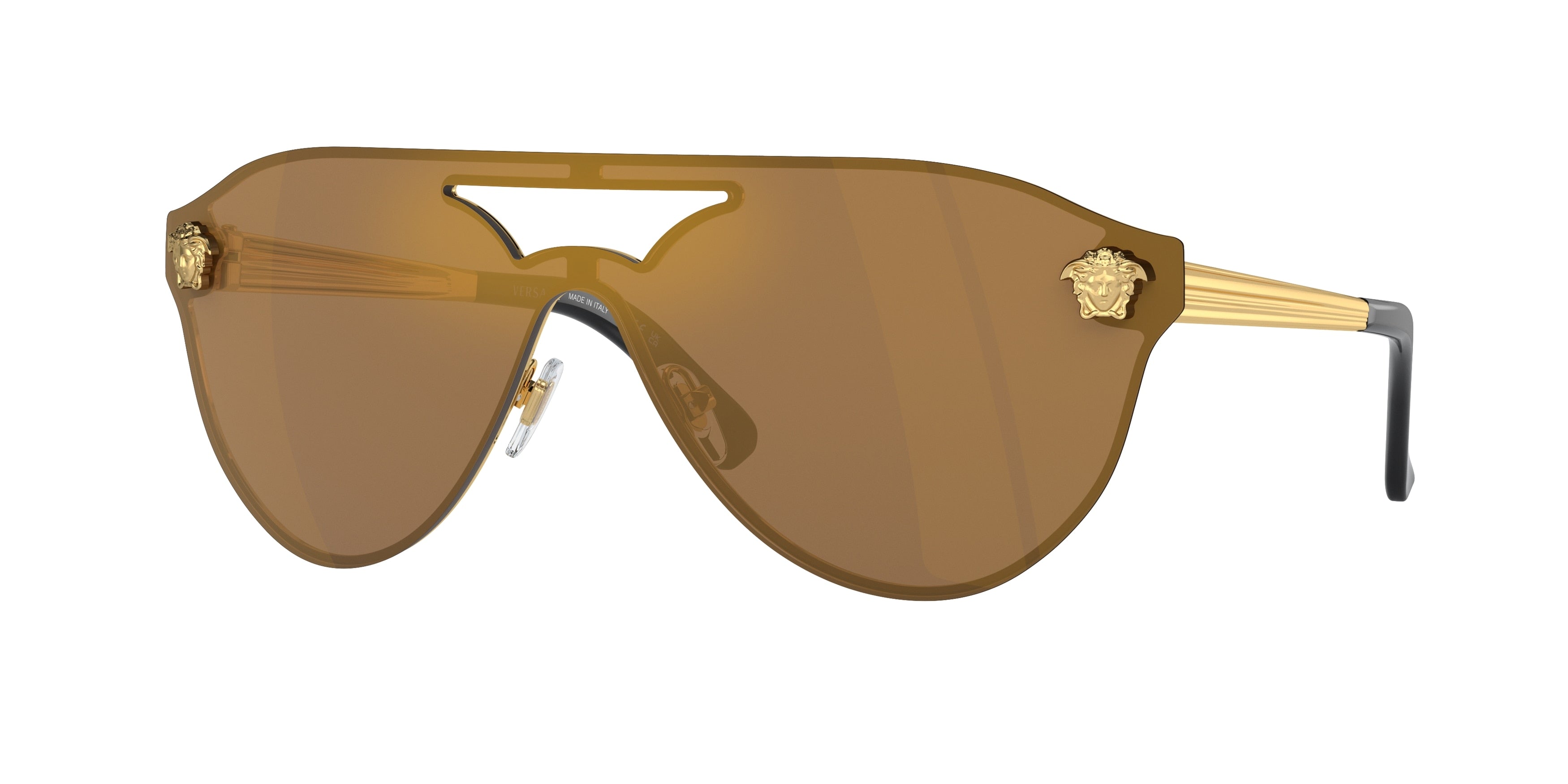 Versace VE2161 Pilot Sunglasses  1002F9-Gold 42-140-142 - Color Map Gold