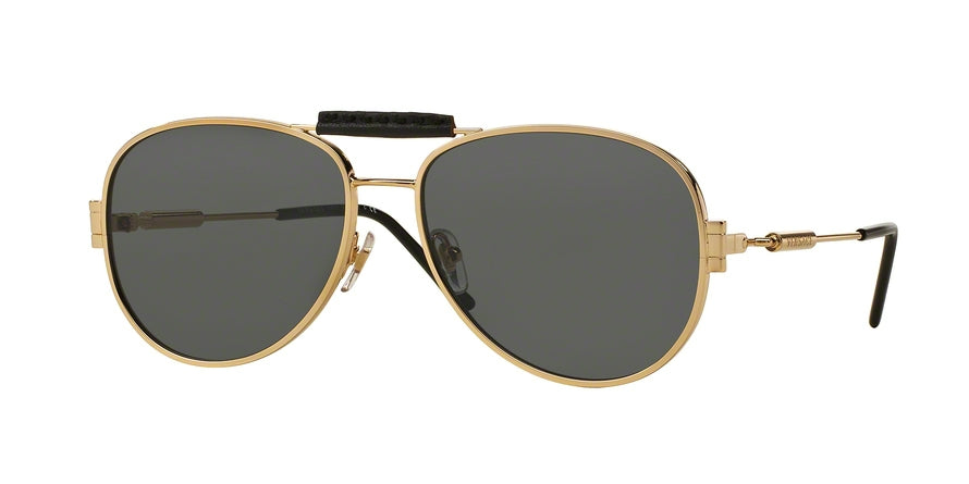 Versace VE2167Q Pilot Sunglasses  100287-GOLD 60-15-140 - Color Map gold