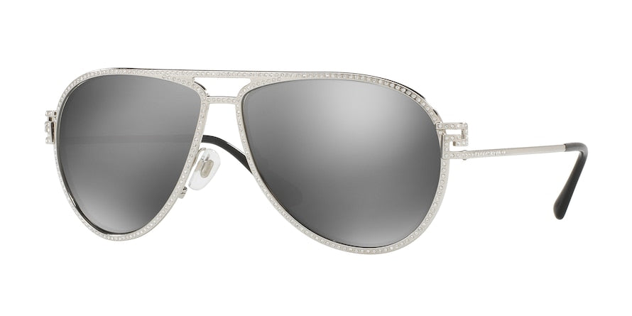 Versace VE2171B Pilot Sunglasses  10006G-SILVER 59-13-135 - Color Map silver