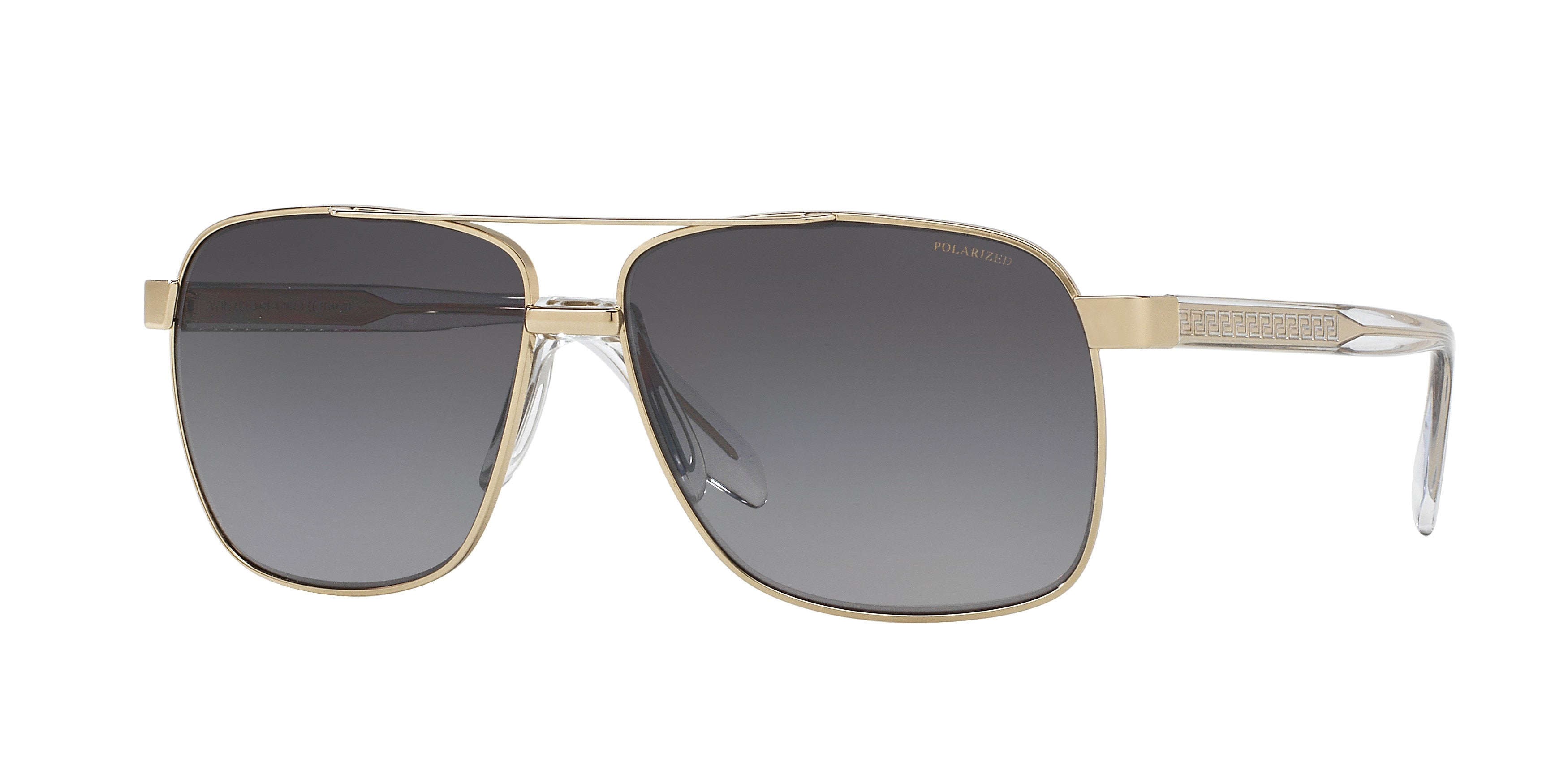 Versace VE2174 Square Sunglasses  1252T3-Pale Gold 59-145-13 - Color Map Gold