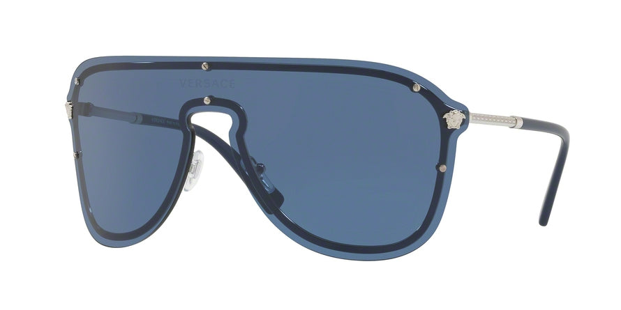 Versace VE2180 Pilot Sunglasses  100080-SILVER 44-144-125 - Color Map blue