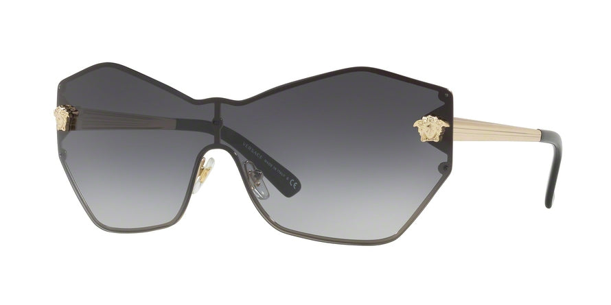Versace - VE2182 Irregular Sunglasses  12528G-PALE GOLD 43-143-140 - Color Map gold