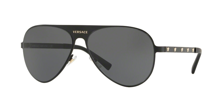 Versace VE2189 Pilot Sunglasses  142587-MATTE BLACK 59-14-140 - Color Map black